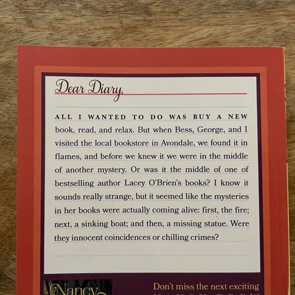 5/$20 NEW Nancy Drew Diaries #4  ONCE UPON A THRILLER Book - Picture 2 of 4